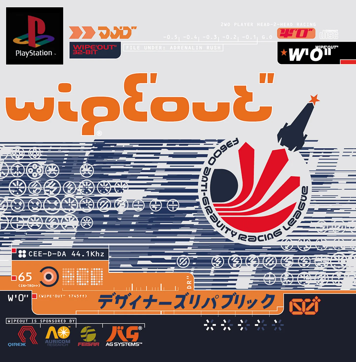 Box art for Wipeout for the Playstation