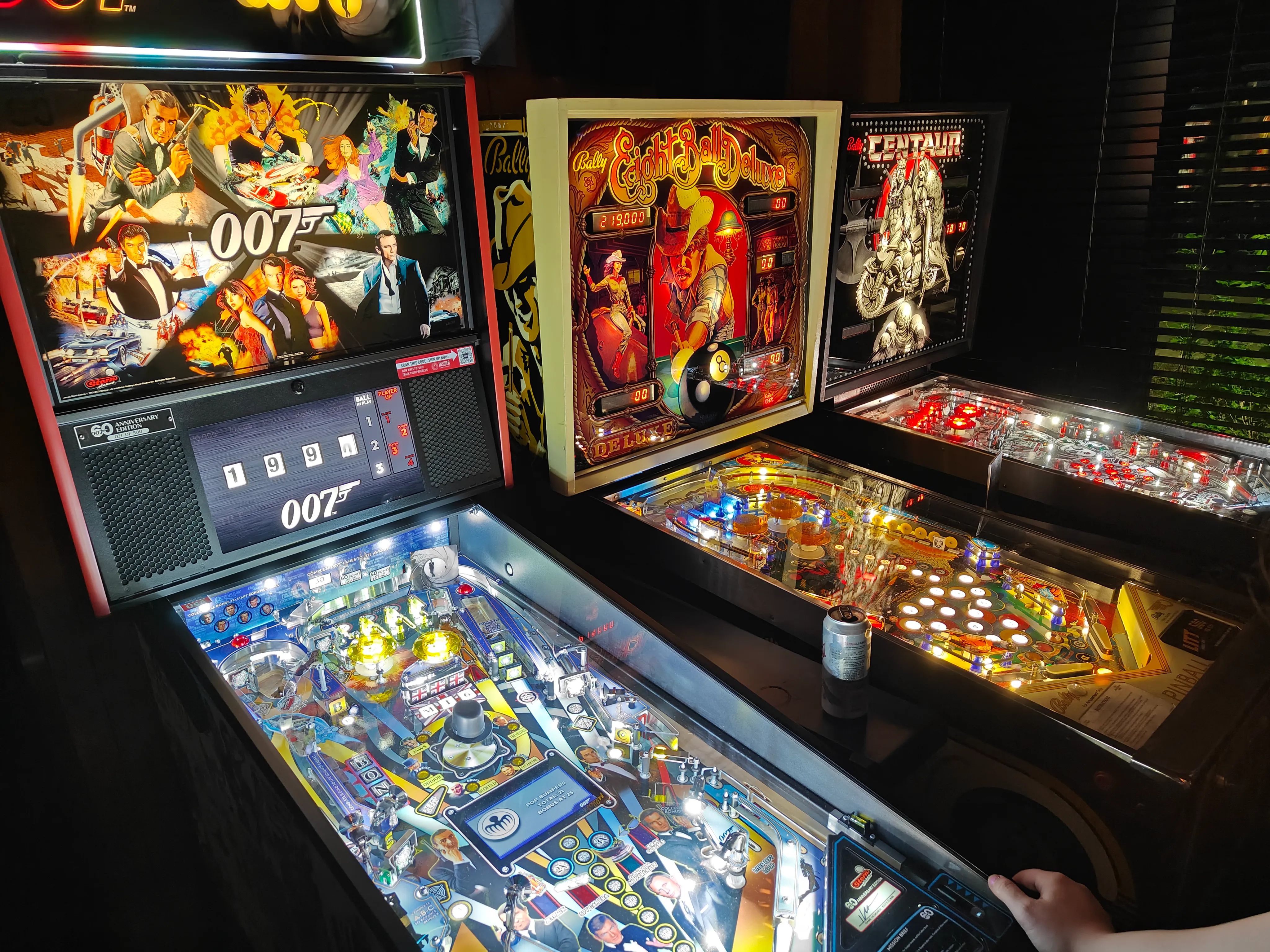 A very cool James Bond-themed pinball table